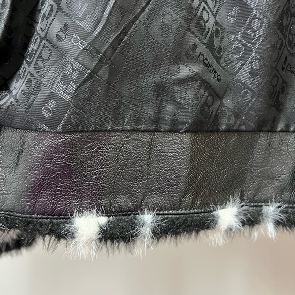 Marc Ecco faux fur houndstooth jacket size medium - Picture 9 of 12